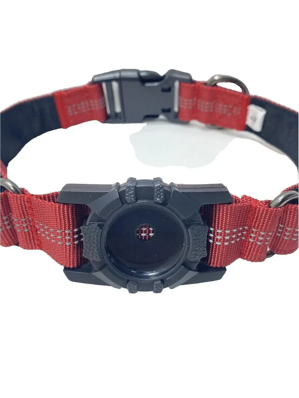 Adjustable Dog Collar for AirTag Red & Black, Brand New Pet Accessory